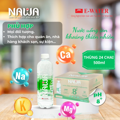 Nước ION Khoáng Thiên Nhiên NAWA chai 500ml