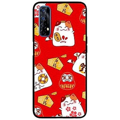Ốp lưng dành cho Realme 7  mẫu Họa Tiết Mèo Đỏ