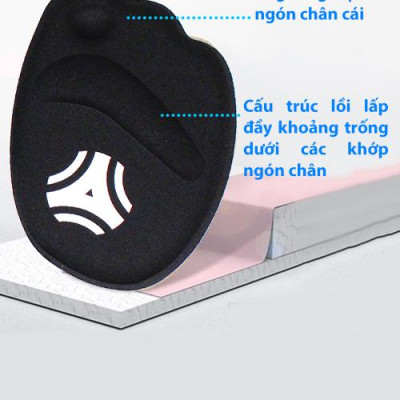 2 cặp miếng lót mũi giày cao gót 4D êm chân thoáng khí - buybox - BBPK14