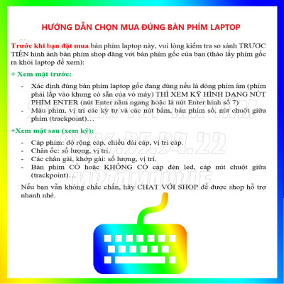 Bàn phím dành cho laptop Dell Latitude E5440 Không Led - Hàng Nhập Khẩu - Sản phẩm mới 100%