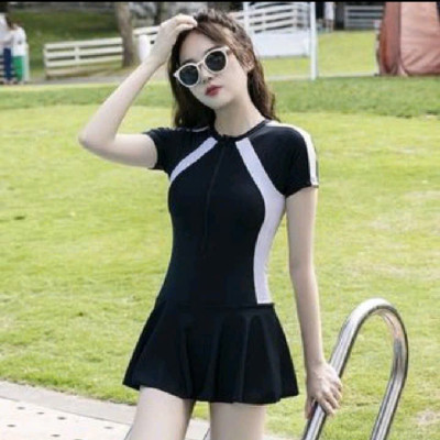 Váy Tắm Biển Nữ Ngắn Tay Liền Thân Chống Nắng