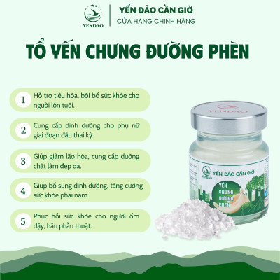 Yến Đảo - Hũ Yến Chưng Đường Phèn Bổ Dưỡng Hỗ Trợ Sức Khỏe Mọi Độ Tuổi Quà Tặng Cao Cấp 6 Lọ 70ml