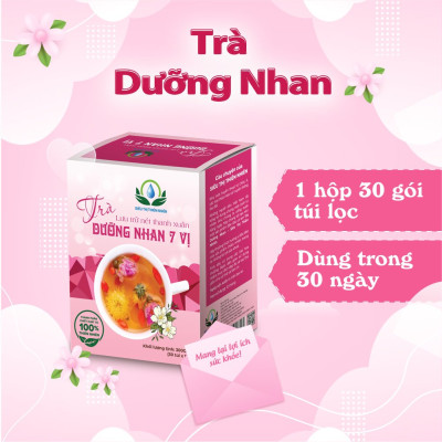 Trà Dưỡng Nhan 7 Vị Hộp 30 Túi Lọc x 10Gr Của Siêu Thị Thiên Nhiên
