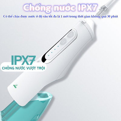 Máy Tăm Nước Cầm Tay Nikio NK-M209 - Dung Tích Lớn 360ml, Hàng Chính Hãng