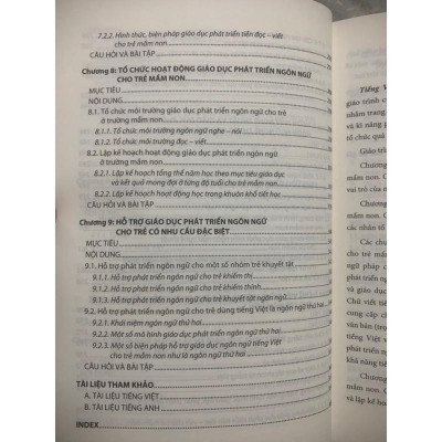 Sách - Giáo trình Tiếng Việt và Phương pháp phát triển ngôn ngữ cho trẻ mầm non