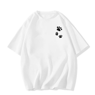 Áo Thun Nữ 100% Cotton In Logo Dấu Chân