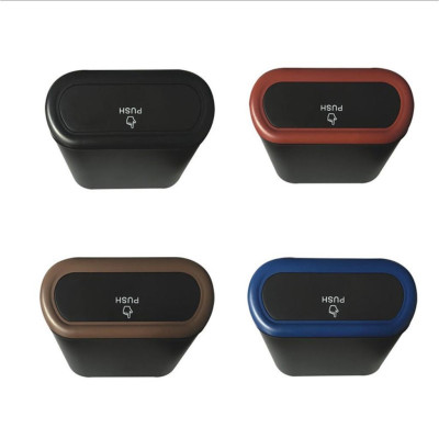 Thùng rác kháng khuẩn nhỏ gọn thế hệ mới trên ô tô Trash Can Push ABS