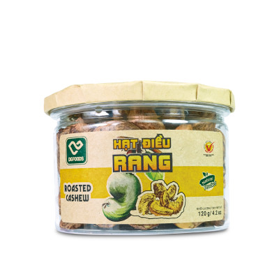 Hạt Điều Rang DGfoods 120g/ Roasted cashew/ Hũ nắp nhôm, HVNCLC, Ăn chay, Ăn kiêng, Đặc sản Cần Thơ, Hạt điều bình phước, quà tặng, quà Tết, hạt dinh dưỡng