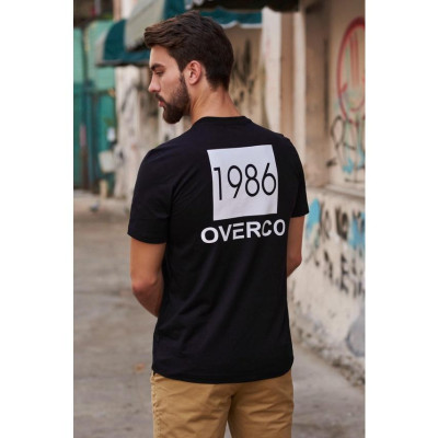 Áo thun nam OVERCO Chất Vải 100% Cotton Màu Đen Thoáng Mát