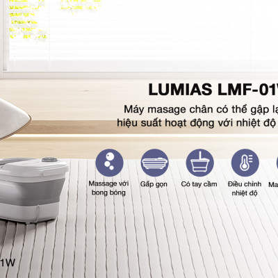 Máy massage chân Lumias LMF-01W Hàng chính hãng