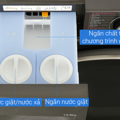 Máy giặt sấy LG AI DD Inverter giặt 14 kg - sấy 8 kg FV1414H3BA - Hàng chính hãng - Chỉ giao HCM