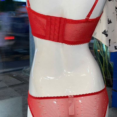 Bộ đồ lót AG 5 móc ren hoa bản to che khuyết diểm quần nguyên mông