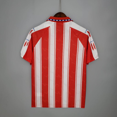Áo Bóng Đá Retro Atletico Madrid 1994/1995 - Sân Nhà bản cao cấp vải Cotton Polyester