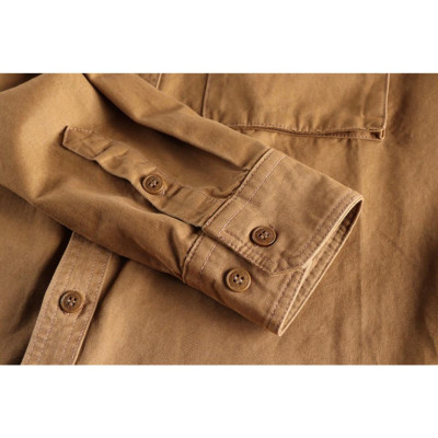 Áo sơ mi túi hộp phong cách Retro_chiến thuật_dã ngoại