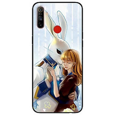 Ốp lưng dành cho Realme C3 mẫu Thỏ Và Cô Gái