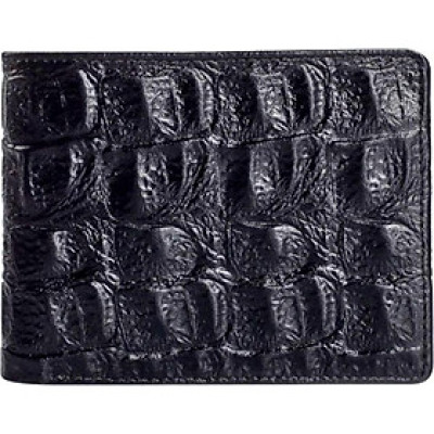 Ví Nam Vân Cá Sấu Huy Hoàng HT2117 (12.5 x 10 cm) - Đen