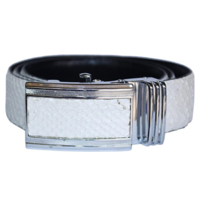 Thắt Lưng Nam Da Trăn Bản Lớn Huy Hoàng HT4315 - Trắng