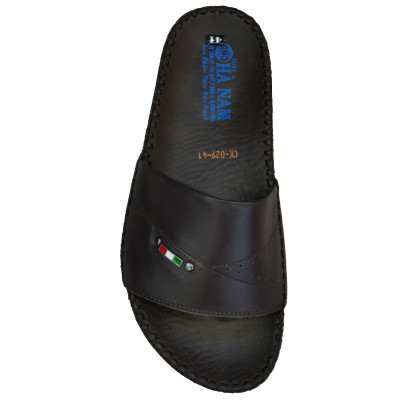 Dép Nam Quai Ngang HÀ NAM Da Bò Thật Cao Cấp DNA2076