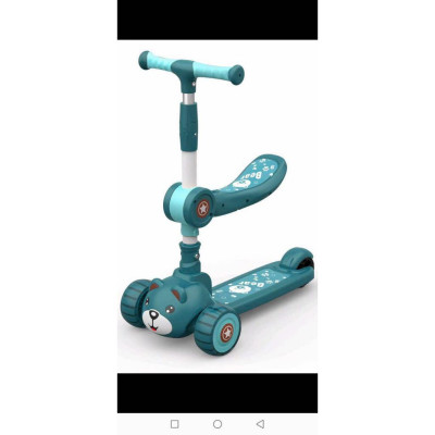 Xe trượt scooter cho trẻ em có đèn, ghế ngồi 2in1 có giỏ đồ mẫu mới - Xe đồ chơi cho bé