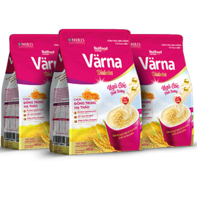 Ngũ Cốc Dinh Dưỡng Varna Diabetes Nutifood Hỗ Trợ Ổn Định Đường Huyết Cho Người Tiểu Đường Hộp 400g