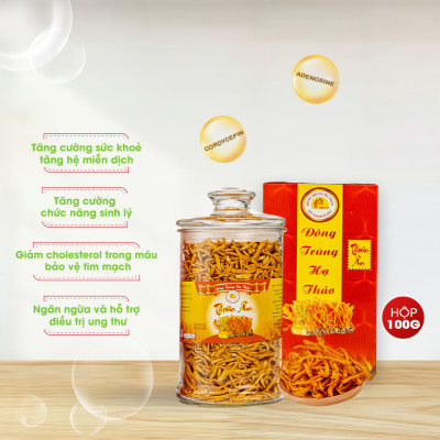 Đông Trùng Hạ Thảo Sấy Thăng Hoa Thiên Ân - Hũ 100g