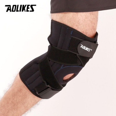 Đai bảo vệ đầu gối AOLIKES A-618 lò xo đàn hồi trợ lực hỗ trợ dây chằng khớp gối sport knee pad