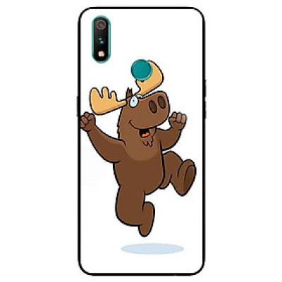 Ốp Lưng in cho Realme 3 Pro Mẫu Chú Nai Vui Nhộn - Hàng Chính Hãng