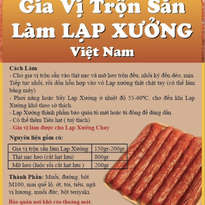 Gia Vị Trộn Sẵn Làm Lạp Xưởng VN 500gr