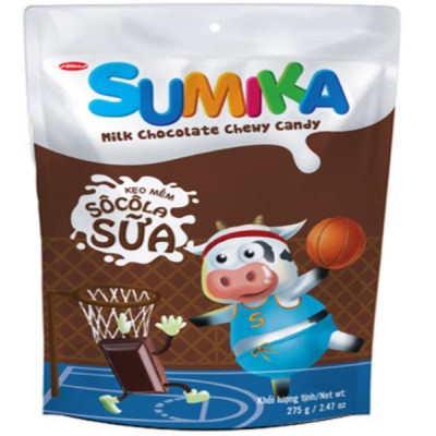 Kẹo mềm Sumika socola sữa gói 275g- Bibica