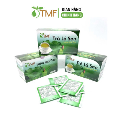Trà lá sen túi lọc TÂM MINH FOODS hạ mỡ máu giảm cân ngủ ngon hộp 20 gói