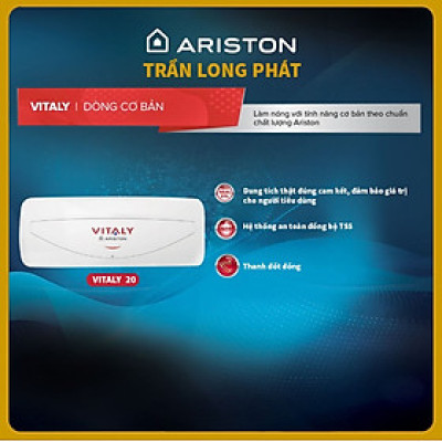 Máy Nước Nóng Gián Tiếp Ariston Vitaly Slim 20L