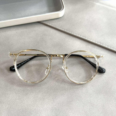 Kính Mắt tròn trong suốt thời trang ulzzang Hàn Quốc