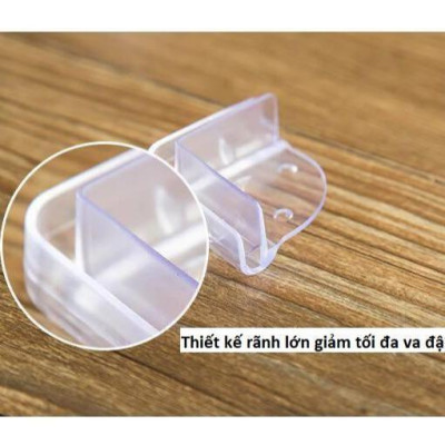 Bộ 4 Miếng Chống Vạ Chạm Góc Bàn Bằng Silicon Cho Bé Hình Mặt Cười