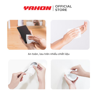 Combo Khăn Ướt Cồn LET-GREEN 35 Miếng/Bao