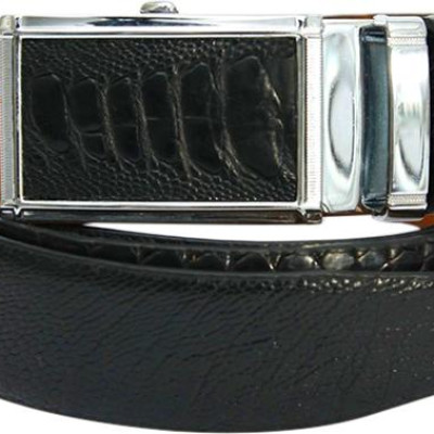 Thắt Lưng Nam Da Đà Điểu Huy Hoàng HT4401 - Đen