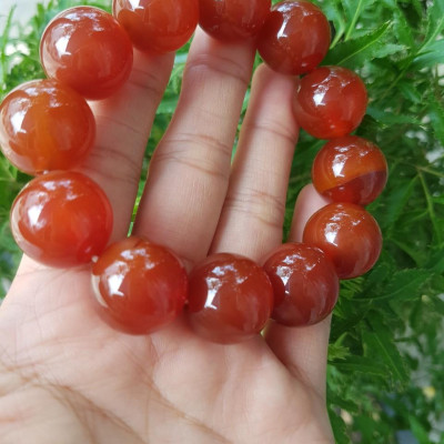 Vòng tay mã não đỏ 18 li