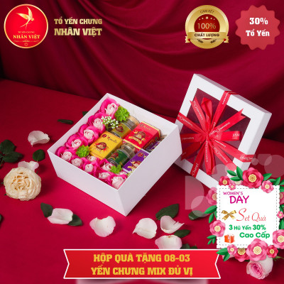Quà tặng Quốc tế Phụ nữ 8/3 Yến sào Nhân Việt - MẪU 01