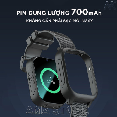 Đồng hồ Thông Minh Định vị Trẻ em SmartWatch AMA K26 Lắp sim Gọi Video có thể Tháo rời Tiện lợi Hàng nhập khẩu