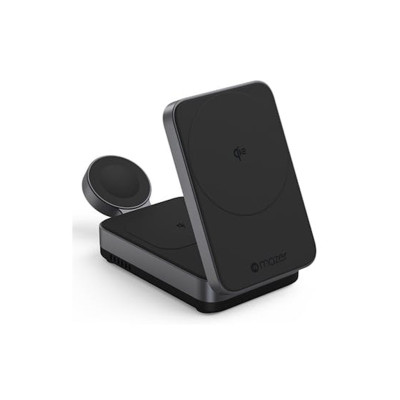 Đế sạc không dây 3 in 1 Mazer QI2 MagFold05 - Hàng Chính Hãng