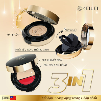 Phấn nước đa năng 3 trong 1  KEILEI -  3 in 1 Radiance Cushion  KEILEI