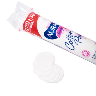 Bông Tẩy Trang Aura cộng miếng 130+ 20 Miếng