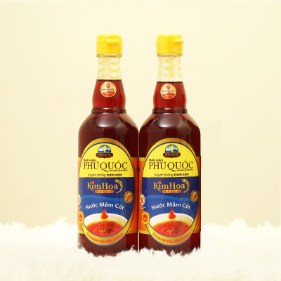 Nước Mắm Cốt Kim Hoa Phú Quốc 43 đạm chai 520ml