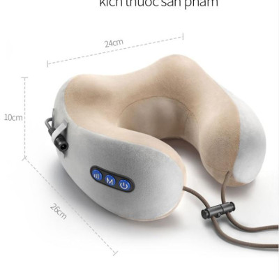 Gối Massage Cổ Thư Giãn, Gối Ngủ Văn Phòng , Gối Đi Du Lịch Chữ U Hàng Cao Cấp - Chính Hãng 