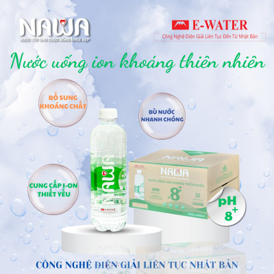 Nước ION Khoáng Thiên Nhiên NAWA chai 500ml