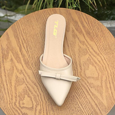 Giày sục nữ hot trend  thời trang đính nơ siêu độc 21290