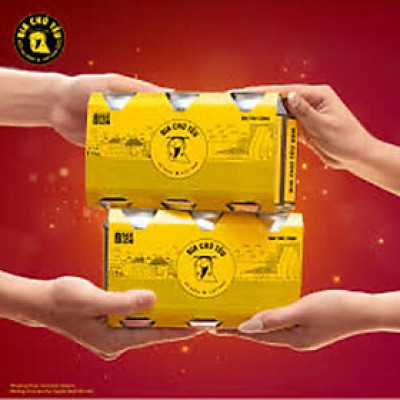 Thùng bia Chú Tễu vàng 330ml x 24 lon/Bia Lager/Bia thủ công