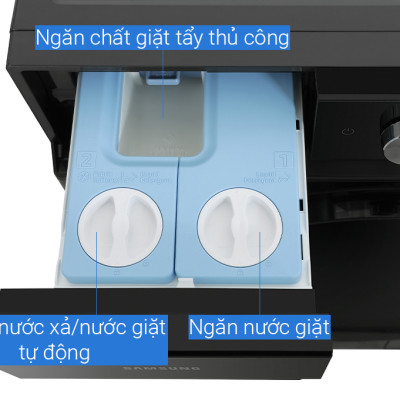 Máy giặt thông minh Samsung Bespoke AI™ với Ngăn giặt xả tự động 14 kg WW14BB944DGBSV - Hàng chính hãng