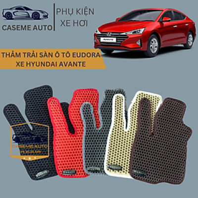 [HYUNDAI AVANTE] Thảm Trải Sàn, Lót Sàn Ô Tô Cao Su Eudora CloudFoam Thiết Kế Theo Xe Dành Cho Xe HYUNDAI AVANTE, Chống Nước, Không Mùi, Ngăn Bụi Bẩn, Dễ Vệ Sinh - Hàng Chính Hãng