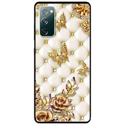 Ốp lưng dành cho Samsung A90 - Samsung S20 FE mẫu Bướm Vàng Giả Da