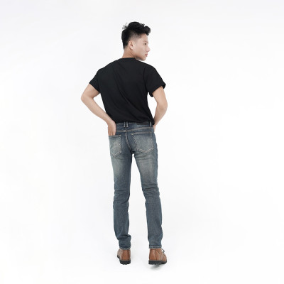 Quần Jeans Nam Cao Cấp HUNTER X-RAYS Form Slimfit Thun Xanh Phủ Dơ Bụi Thời Trang D26